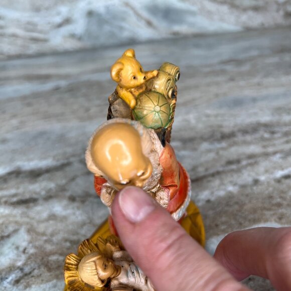 1989 Fontanini Santa Looking Over Baby Jesus Italy #599 Simonetti Hand Painted - Picture 13 of 13